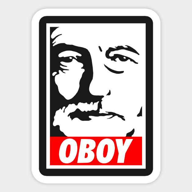 Jeremy Corbyn OBOY Sticker by dumbshirts